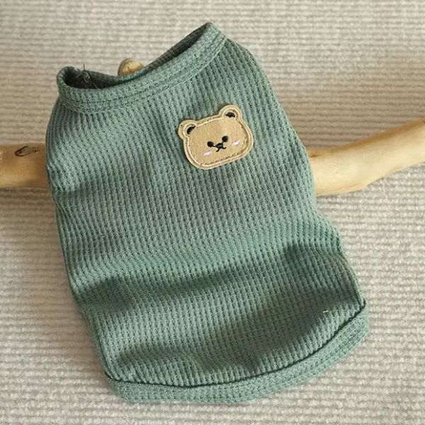 Cute Bear Patch Pet Shirt