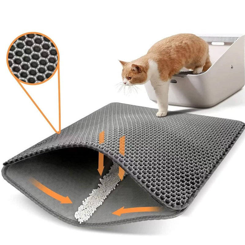 Double-Layer Cat Litter Trapping Mat