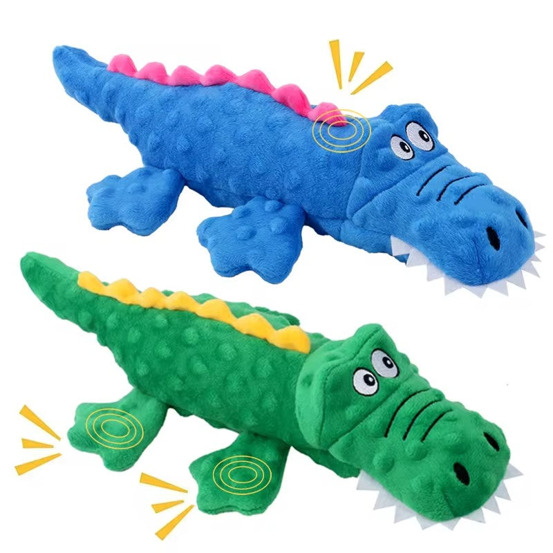 Plush Crocodile Squeaky Toy for Dogs