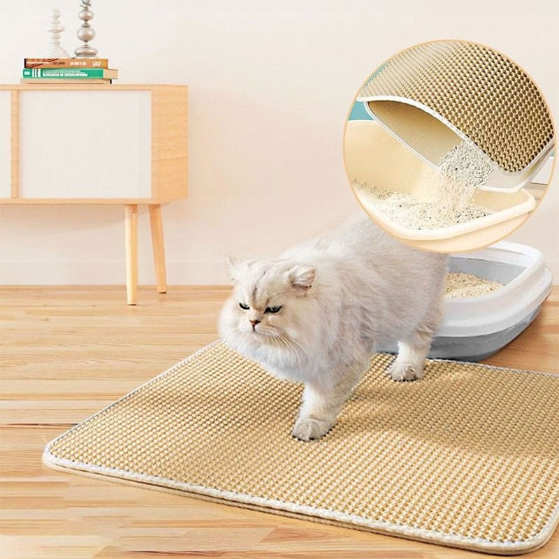 Double-Layer Cat Litter Trapping Mat