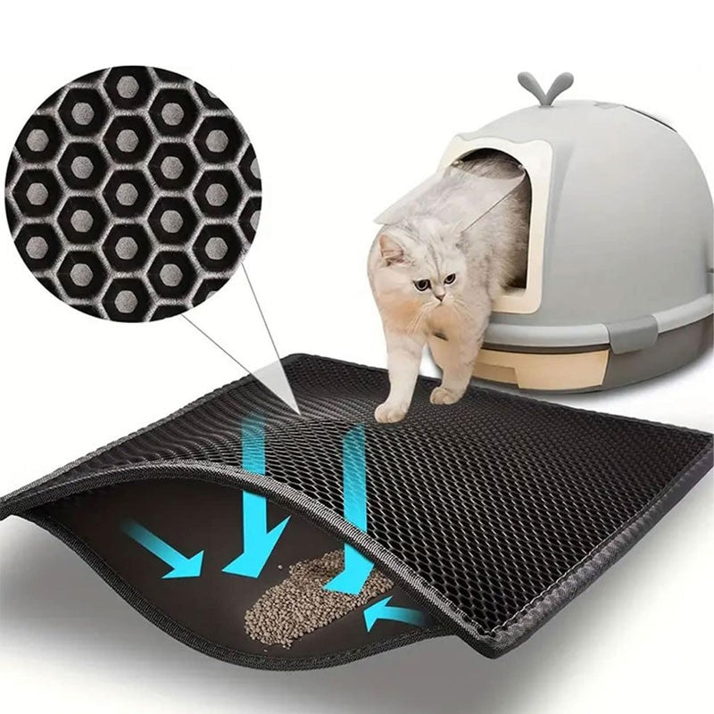 Double-Layer Cat Litter Trapping Mat