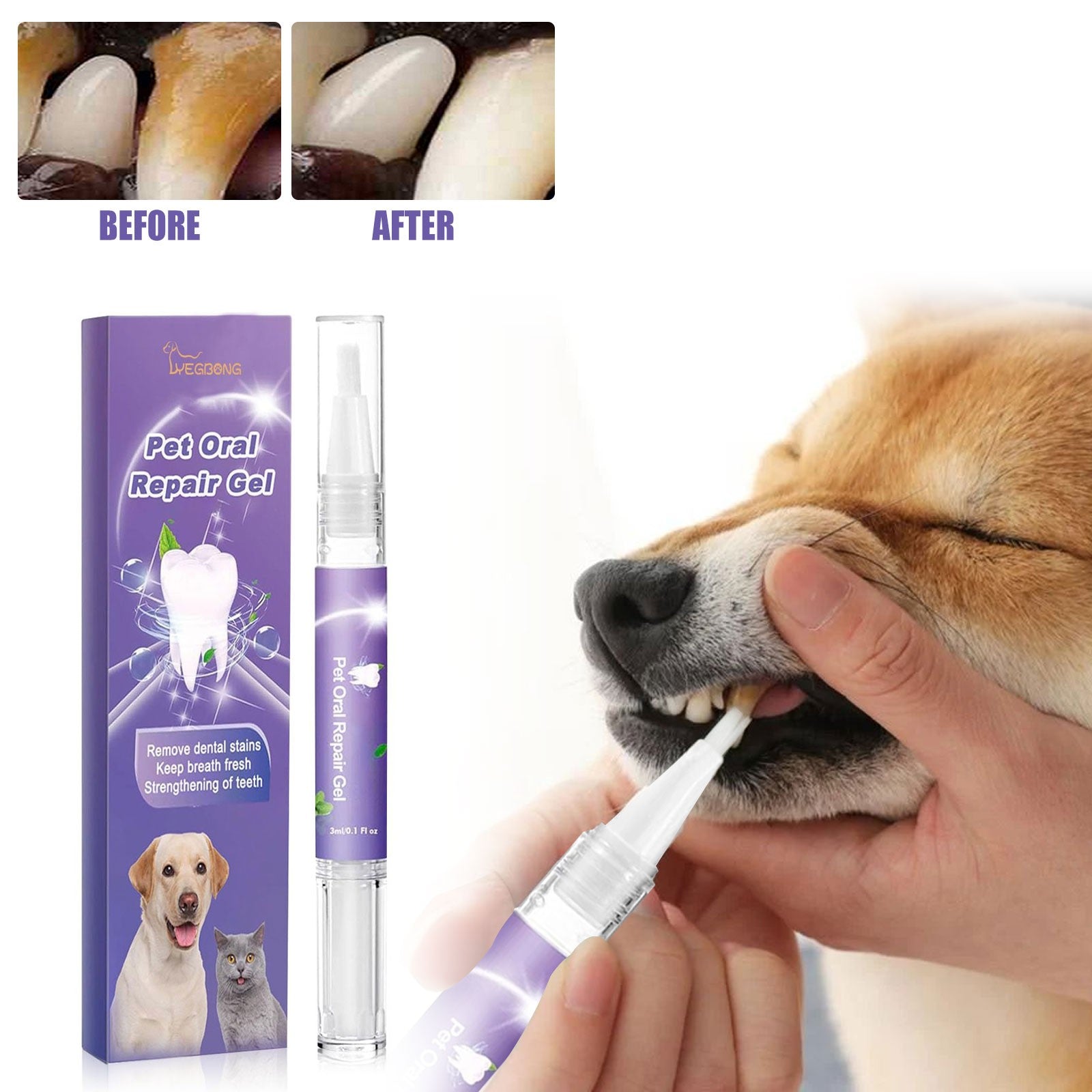 Pet Teeth Cleaning Gel Pen