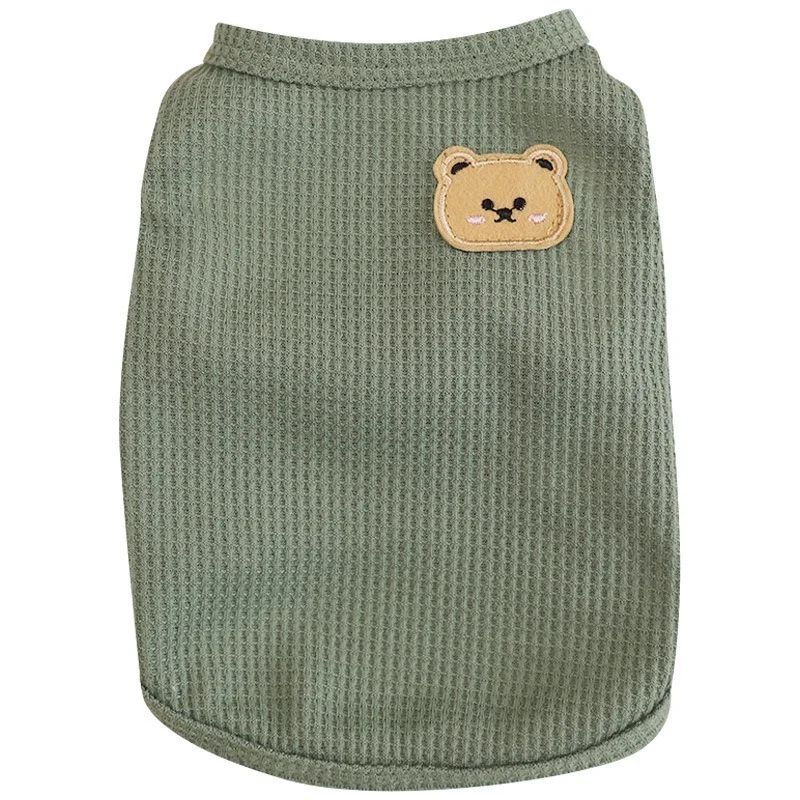 Cute Bear Patch Pet Shirt