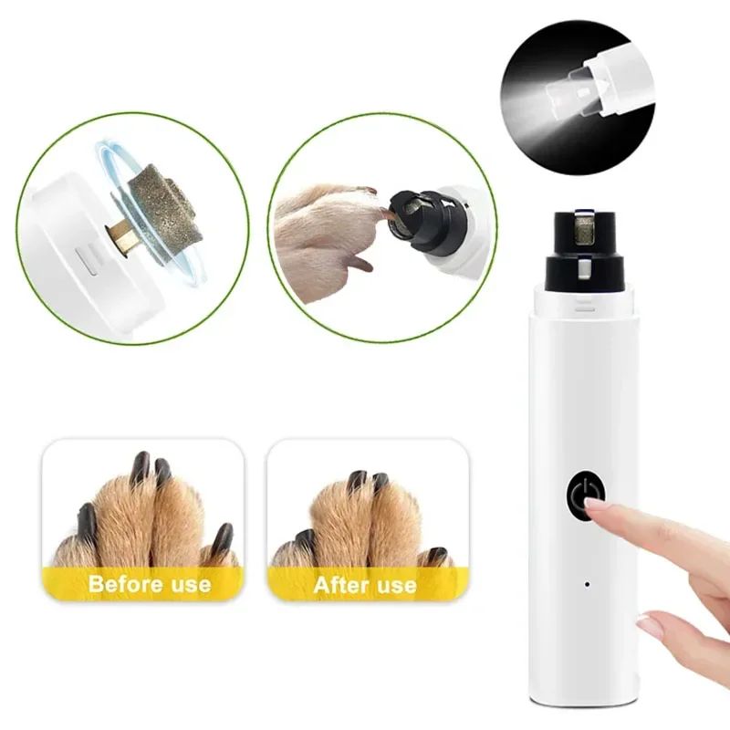 Pet Nail Grinder with LED Light