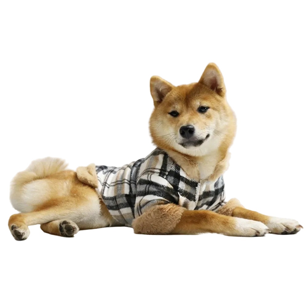 Plaid Winter Jacket for Pets