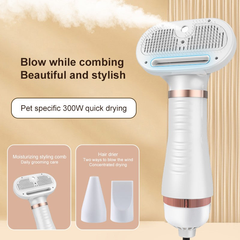 2-in-1 Pet Hair Dryer & Grooming Brush