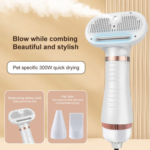 2-in-1 Pet Hair Dryer & Grooming Brush