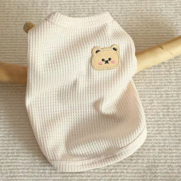 Cute Bear Patch Pet Shirt