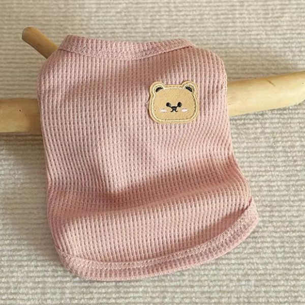 Cute Bear Patch Pet Shirt